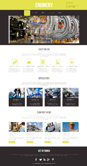 大气的建筑、地产、工程行业模板