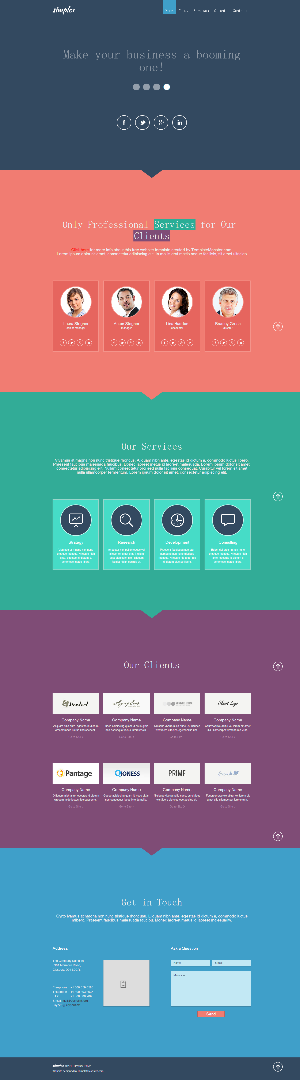 大气单页企业站