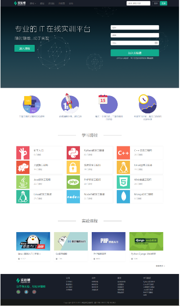大学、实验课题、教育培训、远程教学整套H5