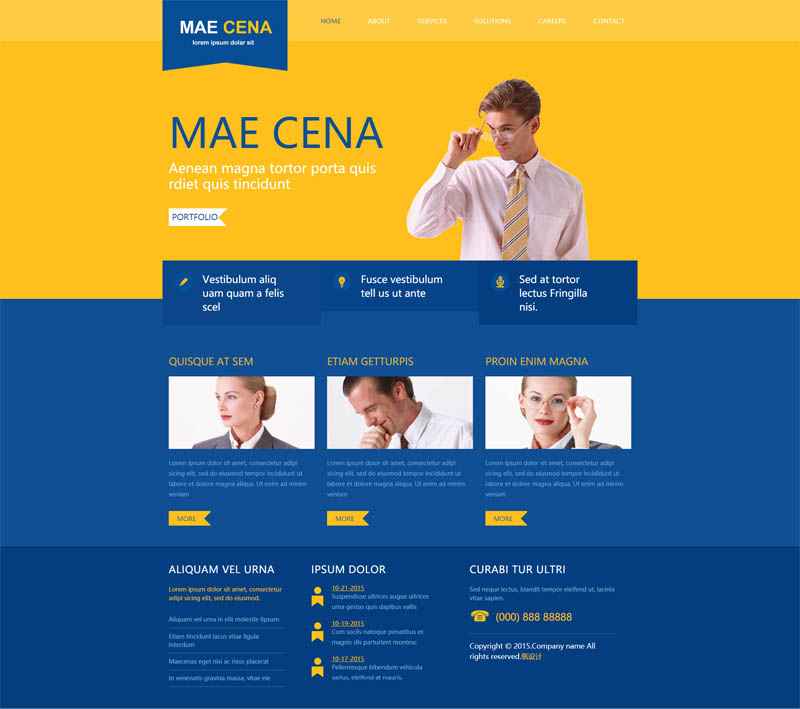 精美留学、签证、正规机构网页模板